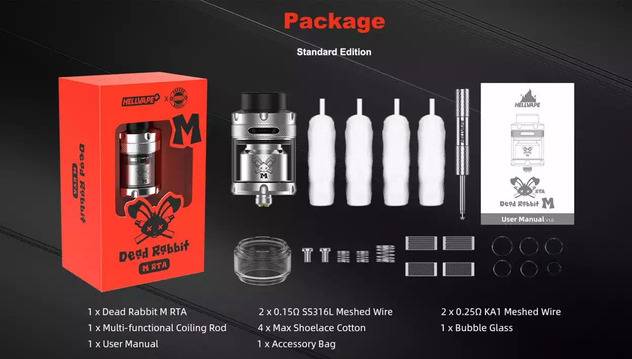 atomizor Dead Rabbit M argintiu